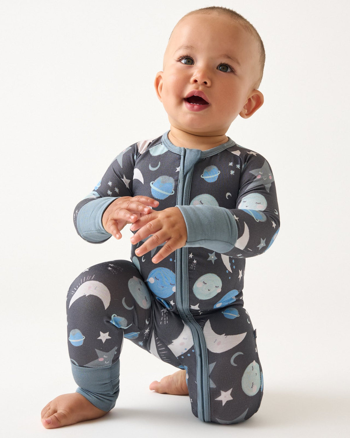 To the Moon & Back Blue Zippy