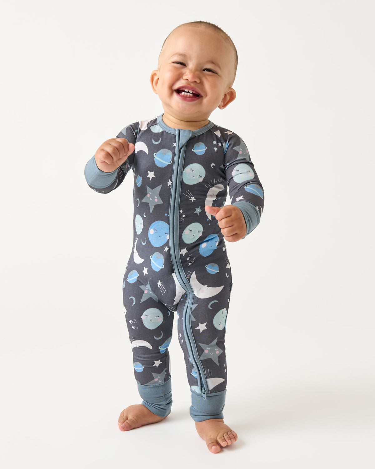 To the Moon & Back Blue Zippy