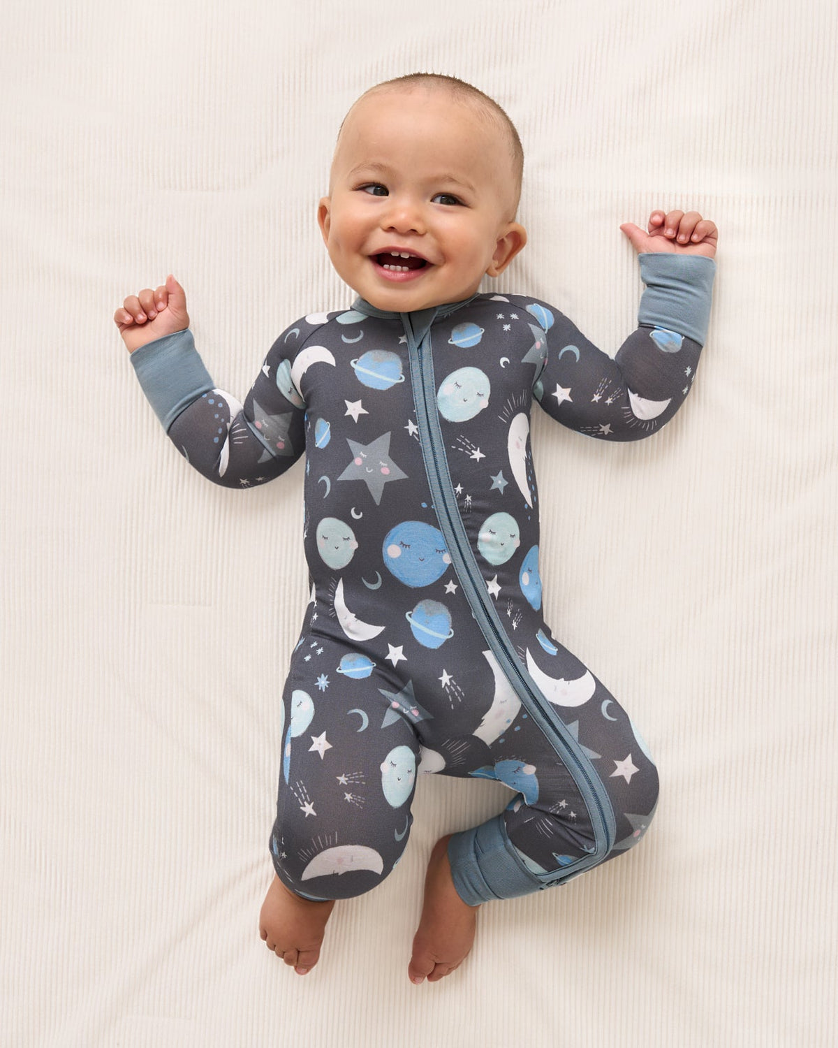 To the Moon & Back Blue Zippy