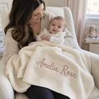 Custom Embroidered Cotton Baby Blanket