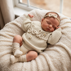 Baby Name Sweater: Custom Embroidered Newborn Sweater