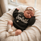 Baby Name Sweater: Custom Embroidered Newborn Sweater
