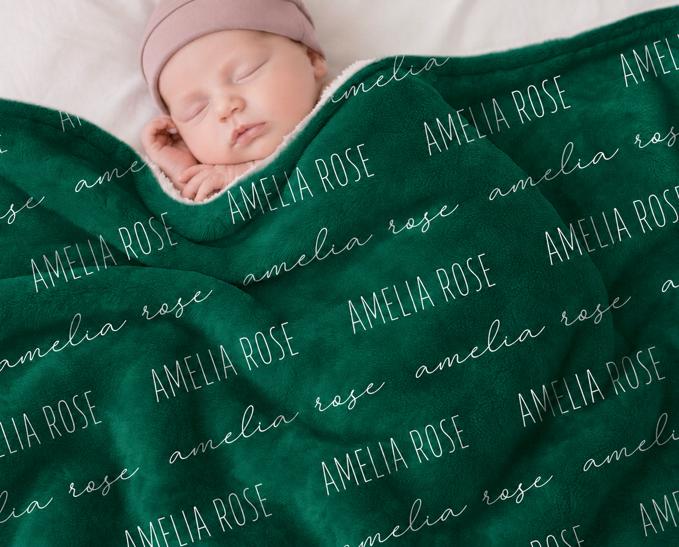 Custom Baby Blanket with Name Baby Name Swaddle